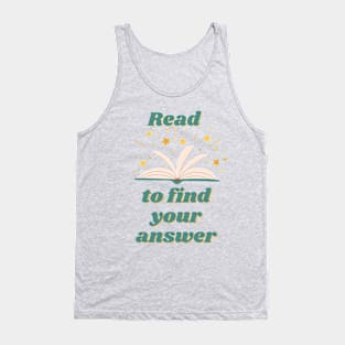 Read Is Your Answer Tank Top